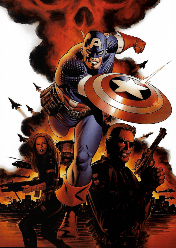 Captain America Issue 1 Cover - Steve Epting
